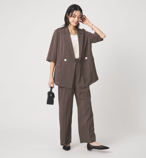 UNITED ARROWS green label relaxing「［size SHORT/TALLあり］シアーエア ワイド パンツ マシンウォッシャブル」|その他|