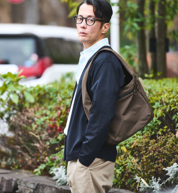 UNITED ARROWS green label relaxing「【WEB限定】マット リップストップ ショルダーバッグ -撥水-」|ショルダー・メッセンジャー|DK.BROWN