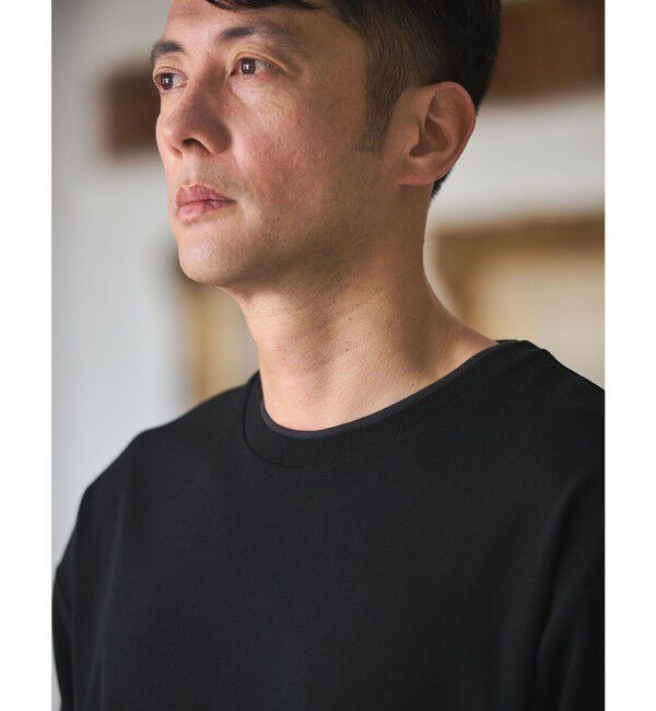 UNITED ARROWS green label relaxing「ピケ フェイクレイヤード クルーネック 半袖 Ｔシャツ」|Tシャツ・カットソー|