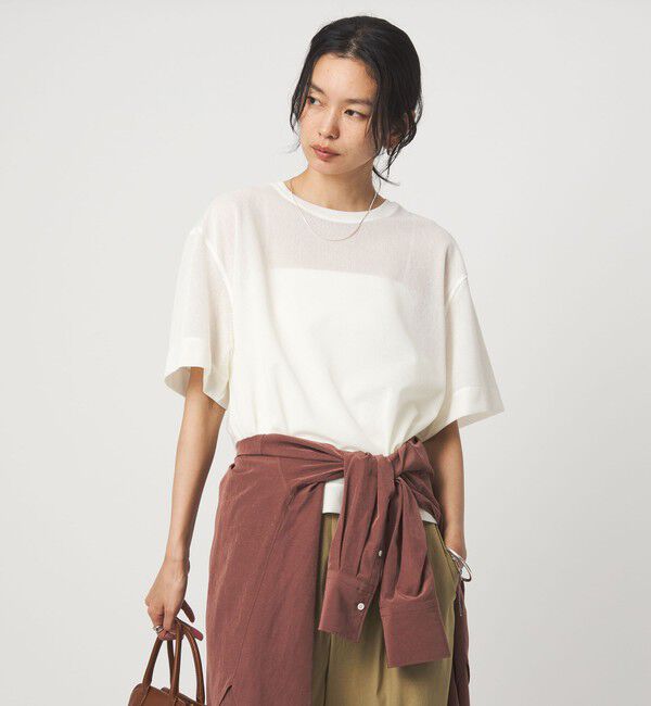 UNITED ARROWS green label relaxing「シアー メッシュ クルーネック プルオーバー カットソー」|Tシャツ・カットソー|