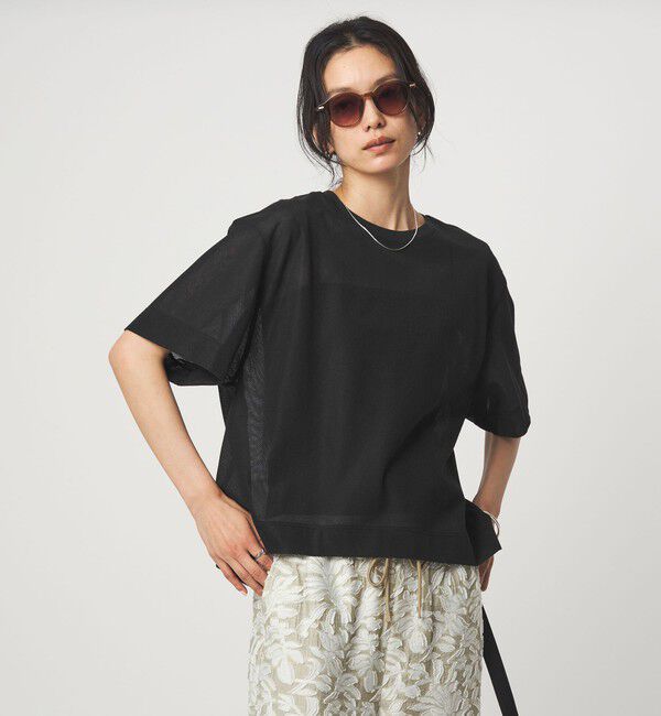 UNITED ARROWS green label relaxing「シアー メッシュ クルーネック プルオーバー カットソー」|Tシャツ・カットソー|