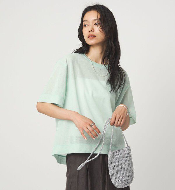 UNITED ARROWS green label relaxing「シアー メッシュ クルーネック プルオーバー カットソー」|Tシャツ・カットソー|