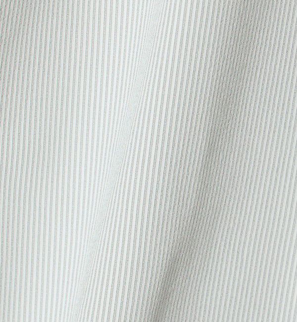 UNITED ARROWS green label relaxing「ポリエステル ラッカン ストライプ スタンダード スナップ ボタンダウン 半袖 シャツ -ストレッチ・イージ」|シャツ・ブラウス|