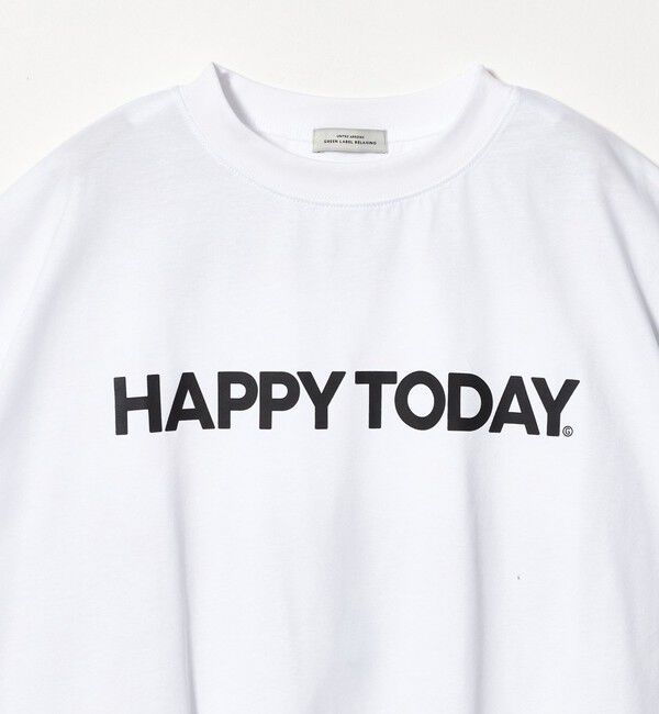 UNITED ARROWS green label relaxing「ヘムギャザー ロゴ Tシャツ」|Tシャツ・カットソー|