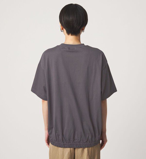 UNITED ARROWS green label relaxing「ヘムギャザー ロゴ Tシャツ」|Tシャツ・カットソー|