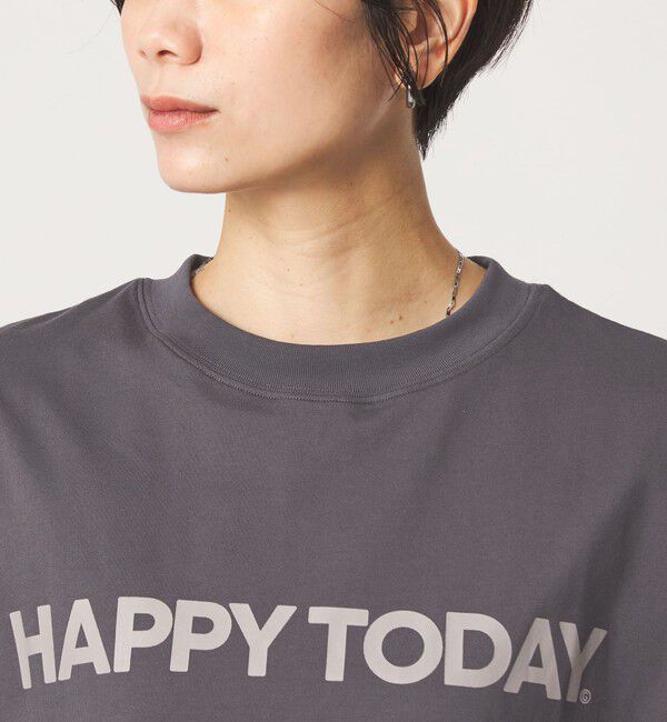 UNITED ARROWS green label relaxing「ヘムギャザー ロゴ Tシャツ」|Tシャツ・カットソー|