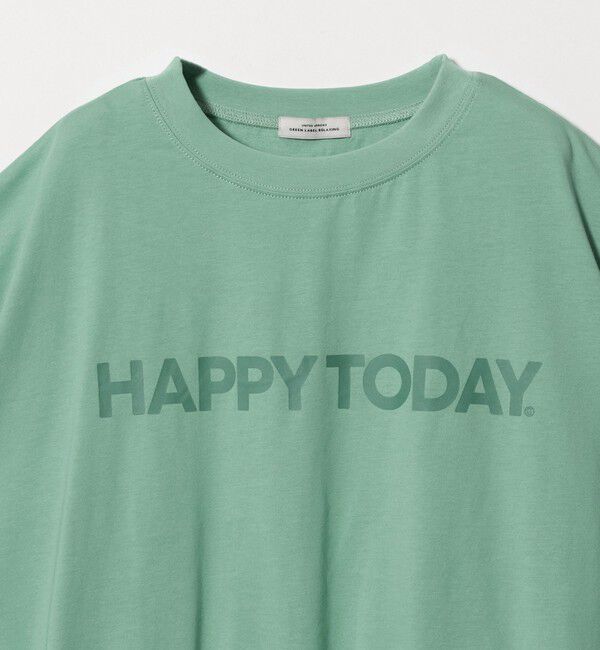 UNITED ARROWS green label relaxing「ヘムギャザー ロゴ Tシャツ」|Tシャツ・カットソー|