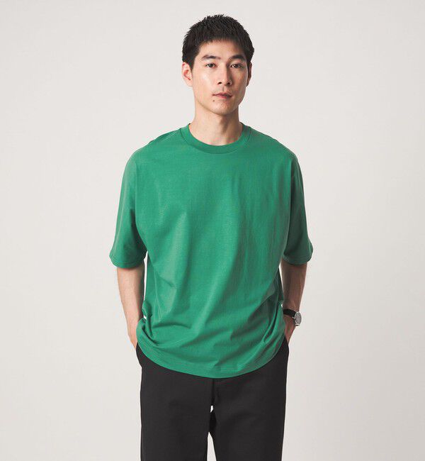 UNITED ARROWS green label relaxing「ドルマンスリーブ クルーネック 半袖Tシャツ -UVカット・接触冷感・遮熱-」|Tシャツ・カットソー|
