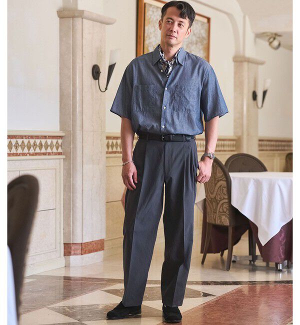 UNITED ARROWS green label relaxing「ボイル メッシュ ワイド 1P パンツ W4 -吸水速乾-」|その他|