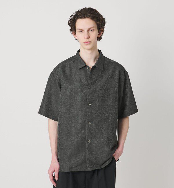 MONKEY TIME「ジャガード ショートスリーブ シャツ」|シャツ・ブラウス|