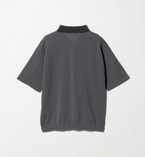 BEAUTY&YOUTH UNITED ARROWS「クレイジーパターン ギマ ショートスリーブ ポロニット ウォッシャブル」|ニット・セーター|