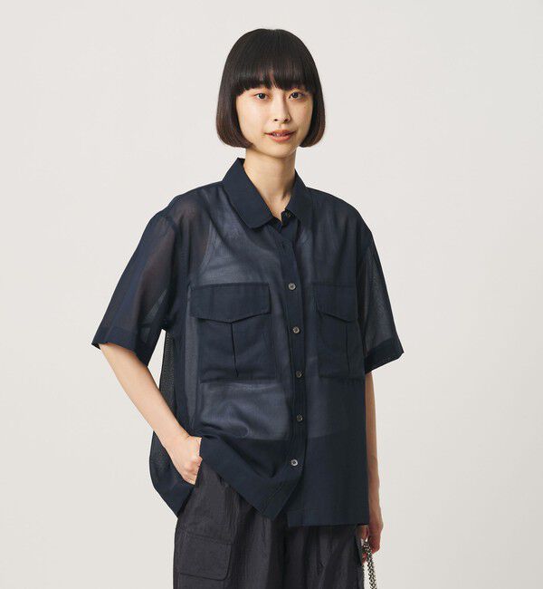 BEAUTY&YOUTH UNITED ARROWS「コットンツイル シアー サファリシャツ」|シャツ・ブラウス|