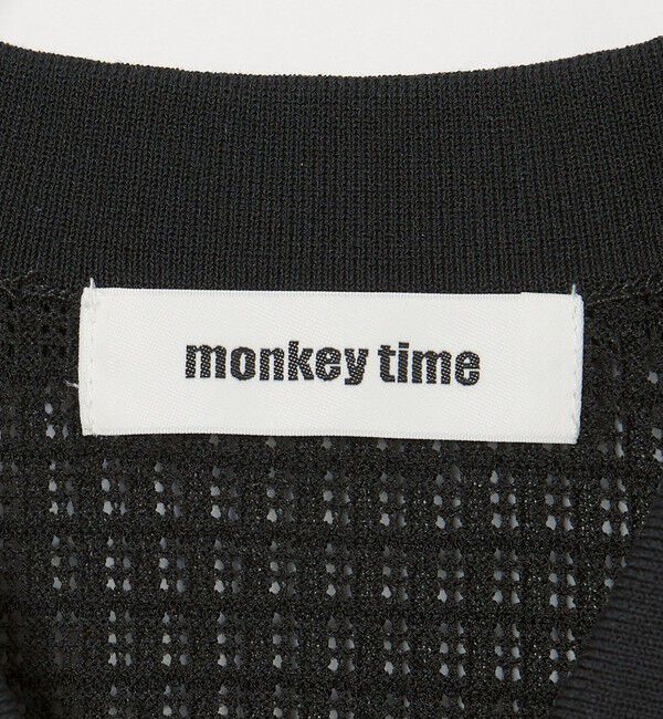 MONKEY TIME「シアー ニット ポロシャツ」|ニット・セーター|