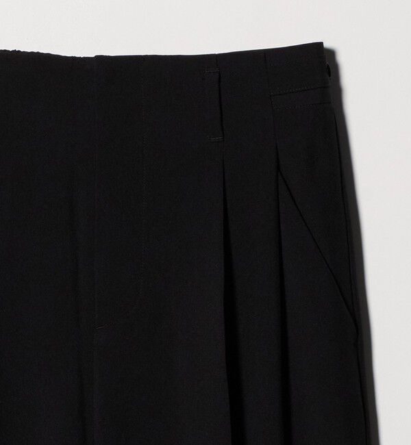 BEAUTY&YOUTH UNITED ARROWS「ポリエステルポプリン 2タック タブ ワイドパンツ 吸水速乾 接触冷感 ウォッシャブル」|チノ|
