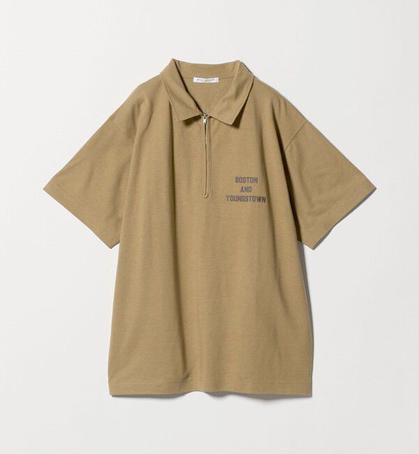 BEAUTY&YOUTH UNITED ARROWS「コットンポリエステル ジップ ビッグ ポロシャツ」|ポロシャツ|