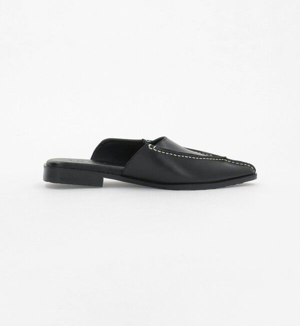 BEAUTY&YOUTH UNITED ARROWS「＜THAJA＞レザー ステッチ ポインテッド スライダー サンダル」|サンダル|