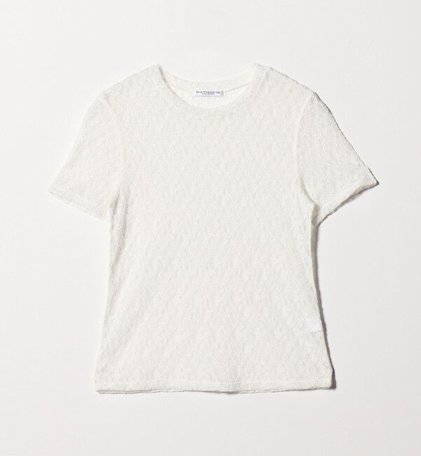 BEAUTY&YOUTH UNITED ARROWS「フラワーレース ショートスリーブ プルオーバー」|Tシャツ・カットソー|