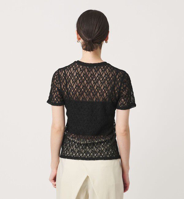 BEAUTY&YOUTH UNITED ARROWS「フラワーレース ショートスリーブ プルオーバー」|Tシャツ・カットソー|