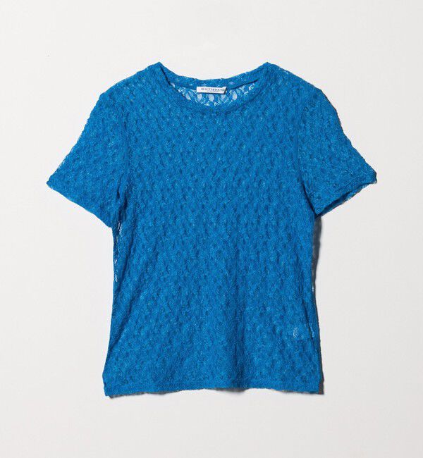 BEAUTY&YOUTH UNITED ARROWS「フラワーレース ショートスリーブ プルオーバー」|Tシャツ・カットソー|