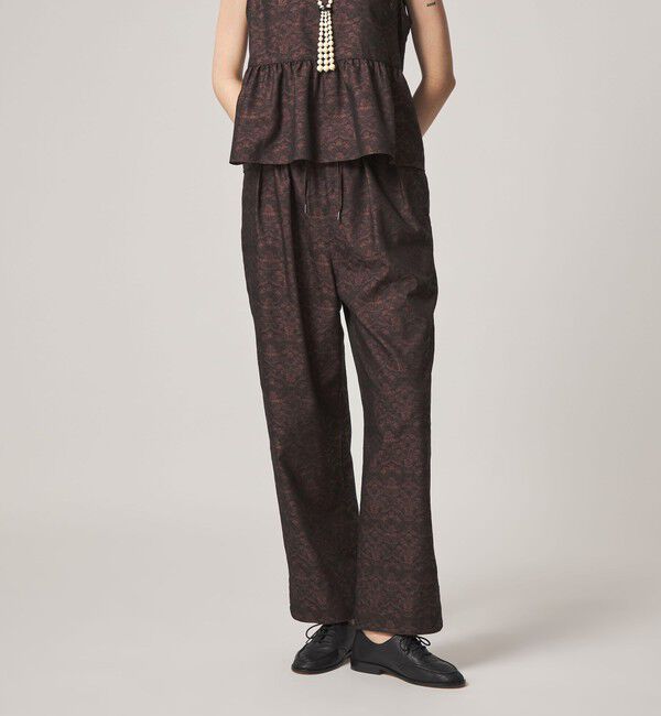 STEVEN ALAN「＜Steven Alan＞ジャガード タック イージー パンツ」|その他|WINE