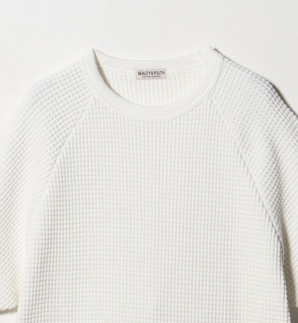BEAUTY&YOUTH UNITED ARROWS「ビッグ ワッフル クルーネック ショートスリーブ Tシャツ」|Tシャツ・カットソー|