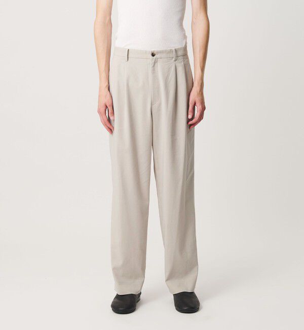 BEAUTY&YOUTH UNITED ARROWS「リネン ミックス テーパード スラックス NO.9」|チノ|