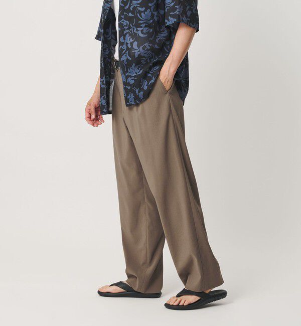BEAUTY&YOUTH UNITED ARROWS「リネン ミックス テーパード スラックス NO.9」|チノ|