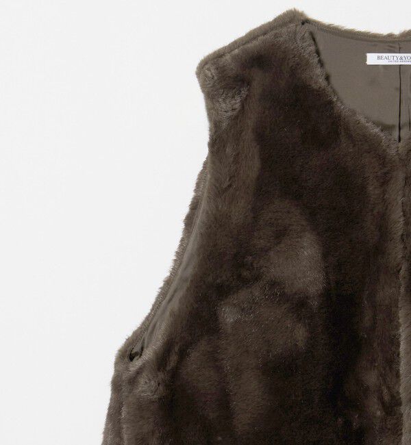 BEAUTY&YOUTH UNITED ARROWS「ポリエステル フェイクファー ベスト」|ベスト・ジレ|
