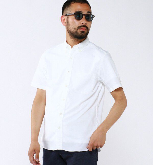 BEAMS「BEAMS PLUS / COOLMAX（R） ショートスリーブ ボタンダウン シャツ」|シャツ・ブラウス|