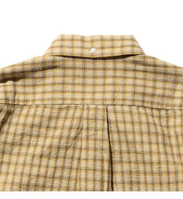 BEAMS PLUS「ダブルフェイス チェック オープンカラー ボタンダウン シャツ」|シャツ・ブラウス|