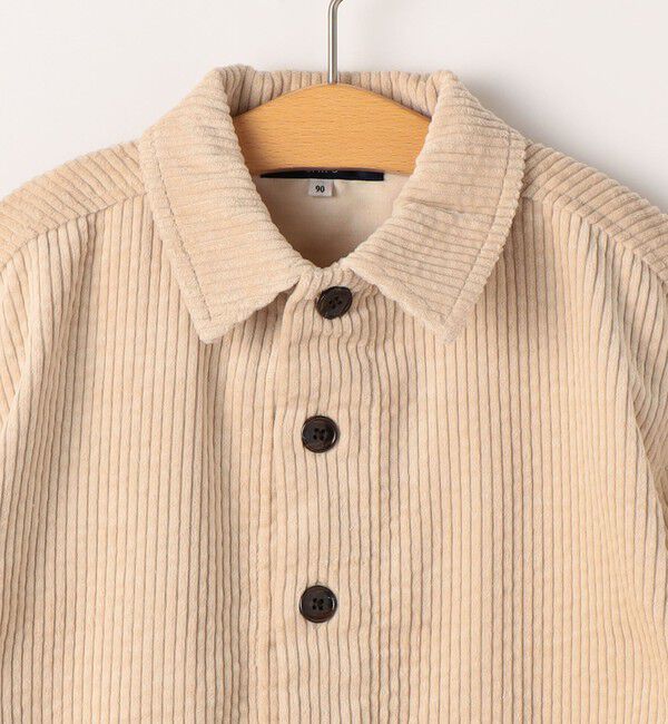 SHIPS KIDS「SHIPS KIDS:90cm /コーデュロイ シャツ アウター」|シャツ・ブラウス|