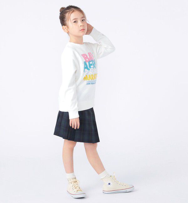 SHIPS KIDS「SHIPS KIDS:100～130cm /ヴィンテージ プリント スウェット」|スウェット・ジャージ|
