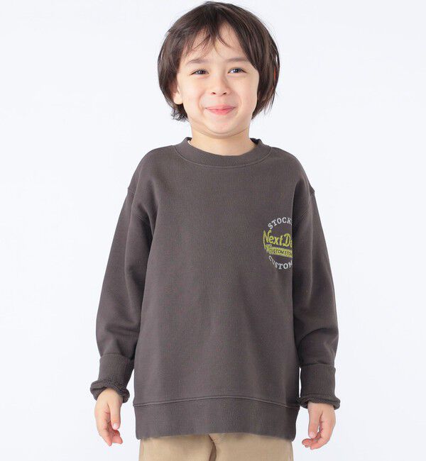 SHIPS KIDS「SHIPS KIDS:100～130cm /ヴィンテージ プリント スウェット」|スウェット・ジャージ|
