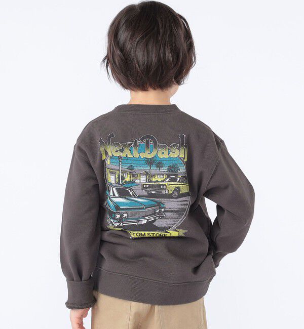 SHIPS KIDS「SHIPS KIDS:100～130cm /ヴィンテージ プリント スウェット」|スウェット・ジャージ|