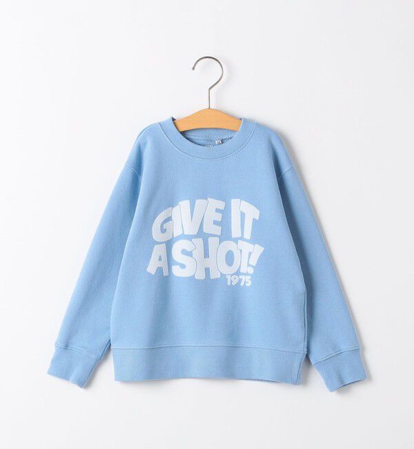 SHIPS KIDS「SHIPS KIDS:100～130cm /ヴィンテージ プリント スウェット」|スウェット・ジャージ|ライトブルー