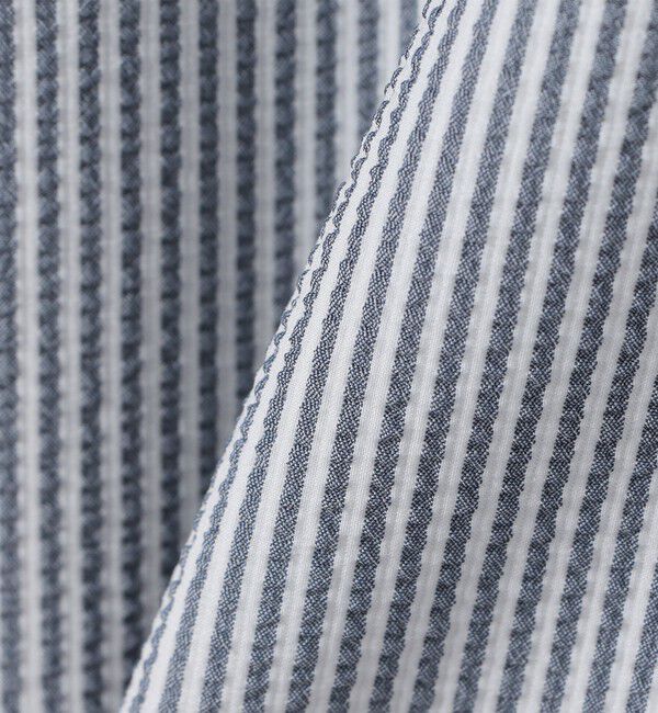 SHIPS KIDS「SHIPS KIDS:100～130cm /〈UVカット/吸水速乾〉ドライタッチ バンドカラー シャツ」|シャツ・ブラウス|
