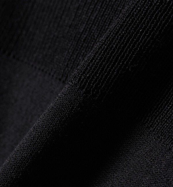 quaranciel「quaranciel:〈接触冷感/手洗い可能〉コンパクト シアー ニット TEE」|ニット・セーター|