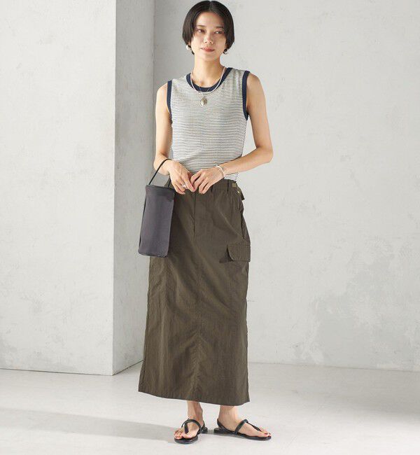 SHIPS for women「【SHIPS別注】miller: ノースリーブ ボーダー カットソー」|タンクトップ|