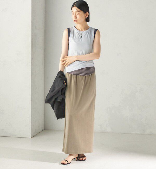 SHIPS for women「【SHIPS別注】miller: ノースリーブ ボーダー カットソー」|タンクトップ|