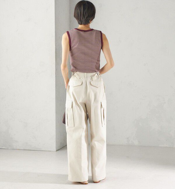 SHIPS for women「【SHIPS別注】miller: ノースリーブ ボーダー カットソー」|タンクトップ|