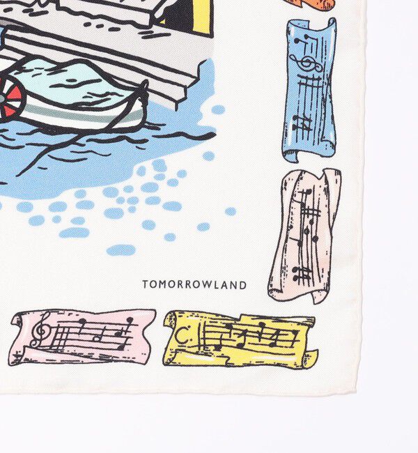TOMORROWLAND GOODS「ATELIER TOMORROW BEACH シルクスカーフ」|バンダナ・スカーフ|