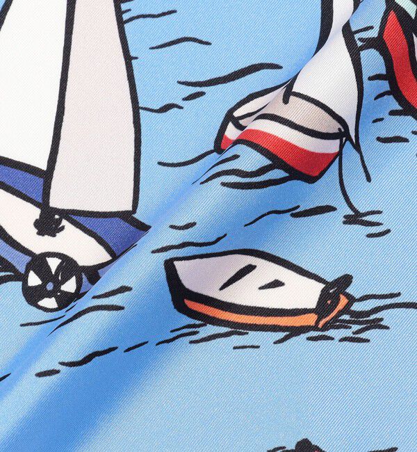 TOMORROWLAND GOODS「ATELIER TOMORROW BEACH シルクスカーフ」|バンダナ・スカーフ|