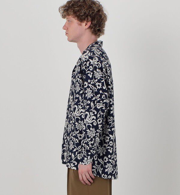 TOMORROWLAND BUYING WEAR「ERRICO FORMICOLA セルロースプリント オープンカラー ロングスリーブシャツ」|シャツ・ブラウス|