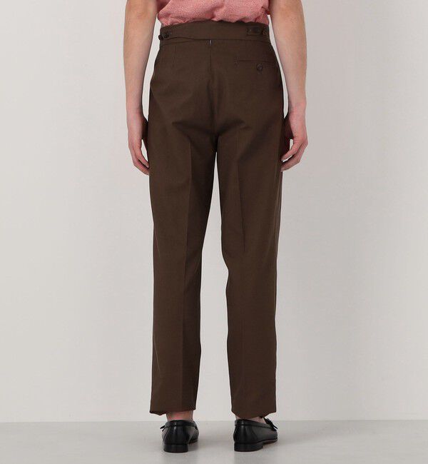 TOMORROWLAND MENS「コットンカルゼ バックグルカ ペグトップパンツ SOLBIATI」|スラックス|