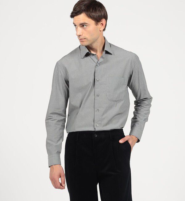TOMORROWLAND BUYING WEAR「Salvatore Piccolo コットンストライプ レギュラーカラーロングスリーブシャツ」|シャツ・ブラウス|