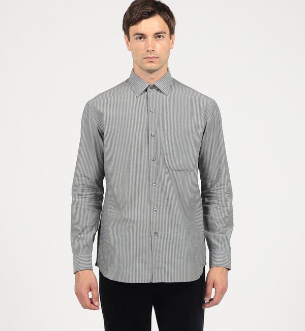 TOMORROWLAND BUYING WEAR「Salvatore Piccolo コットンストライプ レギュラーカラーロングスリーブシャツ」|シャツ・ブラウス|