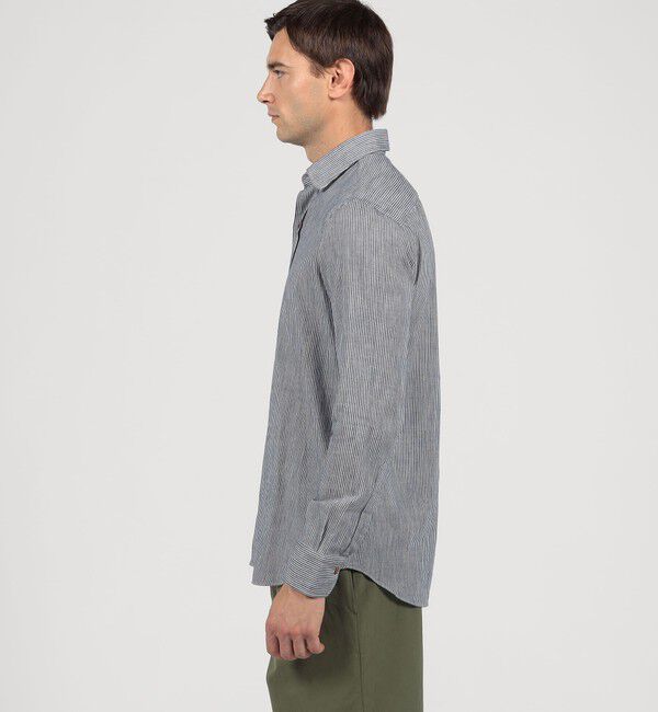TOMORROWLAND BUYING WEAR「Salvatore Piccolo コットンヒッコリーストライプ ロングスリーブシャツ」|シャツ・ブラウス|