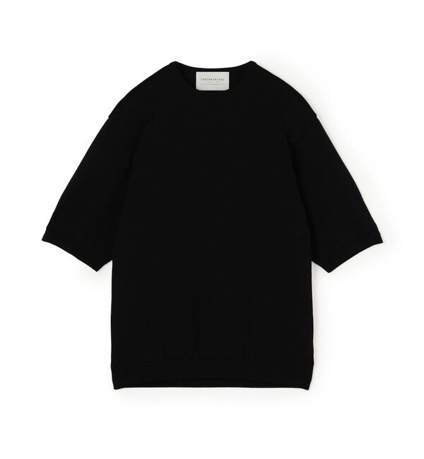 TOMORROWLAND MENS「TOMORROWLAND tricot コットンニットTシャツ」|ニット・セーター|19 ブラック