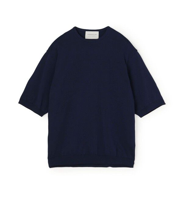 TOMORROWLAND MENS「TOMORROWLAND tricot コットンニットTシャツ」|ニット・セーター|69 ネイビー