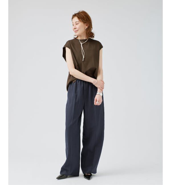 VERMEIL par iena「Dry Poplin イージーパンツ」|その他|